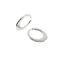 Sterling Silver Hoop Earrings 34mm