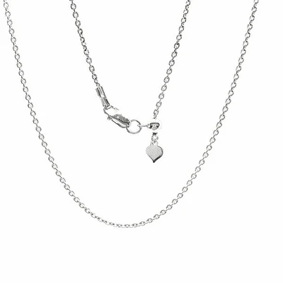 Adjustable Sterling Silver Rolo Chain 16