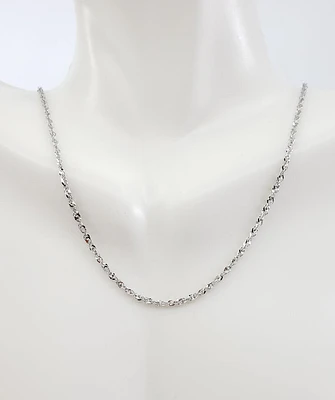 10K White Gold 0.70mm Singapore Chain - 20 Inches