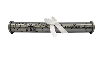 Pewter Baptism Certificate Holder