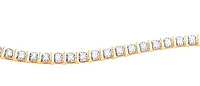 10K Yellow Gold 2.00cttw Diamond Tennis Bracelet, 7"