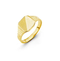 10K Yellow Gold Baby Signet Ring, Size 1.5