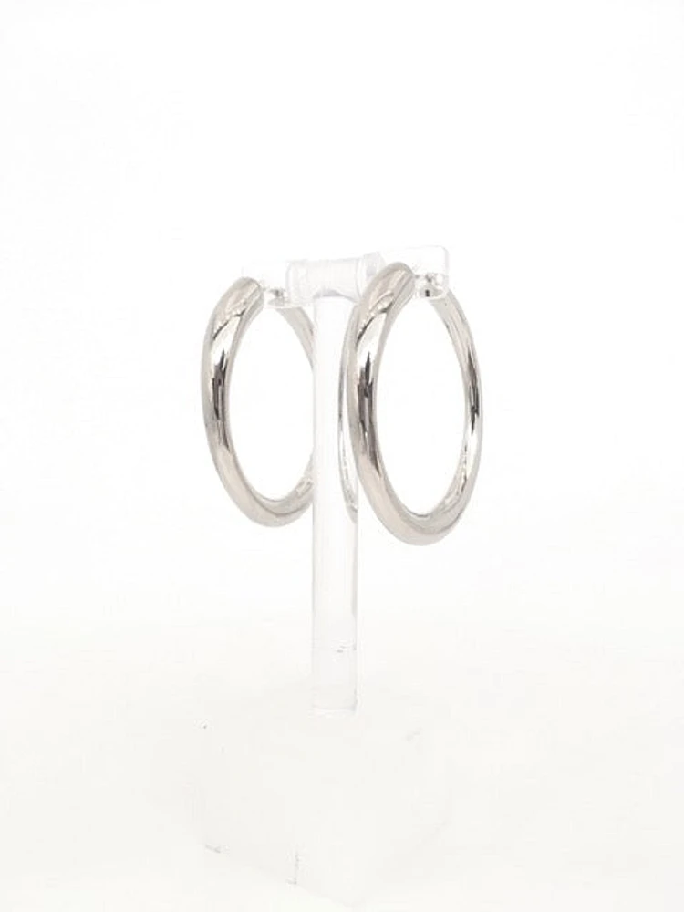 Sterling Silver Hoop Earrings 43mm