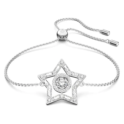 Stella Bracelet Star, White, Rhodium Plated - 5617881- Discontinued
