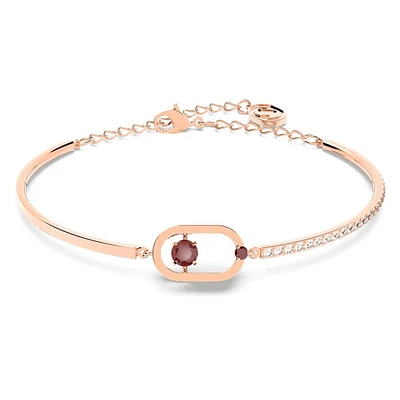 Swarovski Sparkling Dance Bracelet Red, Rose-Gold Tone Plated - 5620553- Discontinued