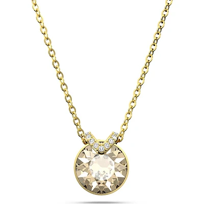 Swarovski Bella V pendant, Round cut, Gold tone, Gold-tone plated 5662091