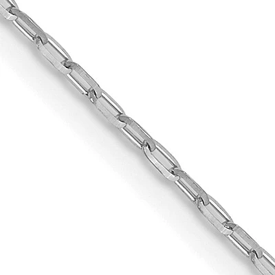 14K Gold 1mm D/C Open Long Link Cable Chain - /