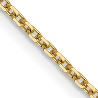 14K Gold 1.05mm Diamond Cut Rolo Chain - /
