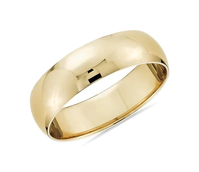 10K Gold Polished Comfort Fit Wedding Band - / 3mm