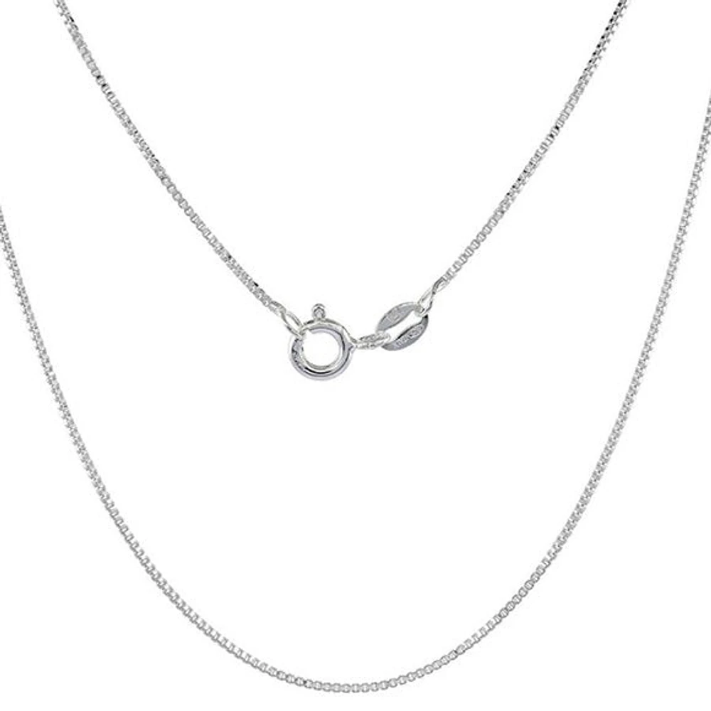 Sterling Silver Box Chain, 18"