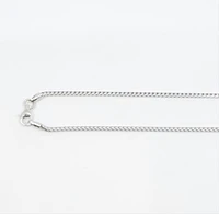 925 Sterling Silver 1.4mm Rhodium Plated Franco Chain with Lobster Chain - 20 Inches