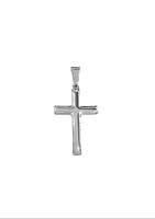 925 Sterling Silver Cross Pendant - 42mm x 20mm