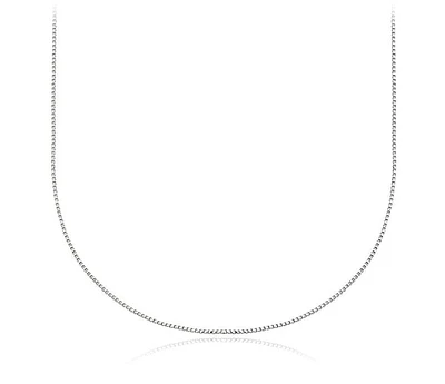925 Sterling Silver 0.80mm Thick Box Chain - 18 Inches