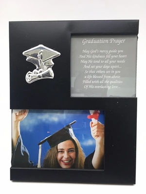 Engravable 4 X 6 Grad Picture Frame Aluminum Black