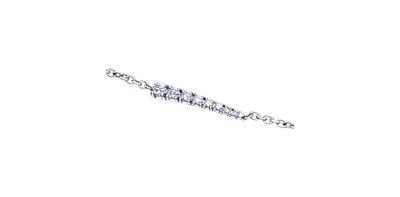 14K White Gold 0.34cttw Canadian Diamond Tennis Bracelet