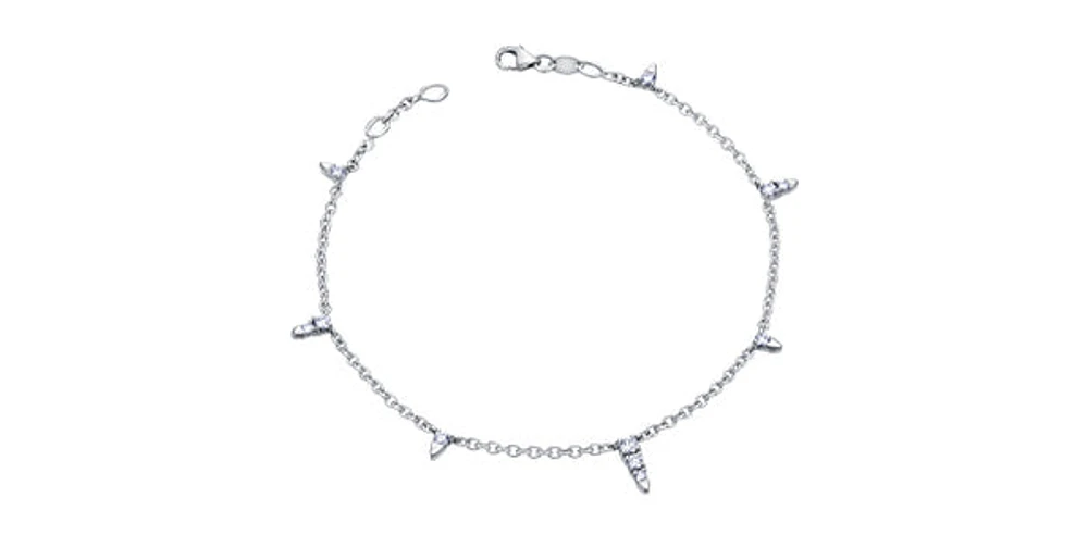 14K White Gold 0.50cttw Canadian Diamond Tennis Bracelet