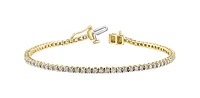 10K Yellow Gold 2.00cttw Diamond Tennis Bracelet