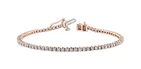 Rose Gold Diamond Tennis Bracelet