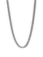 925 Sterling Silver 2.7mm Rhodium Plated Franco Chain - 24 Inches