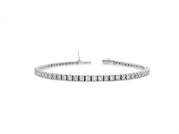 14K White Gold 3.00cttw Diamond Tennis Bracelet, 7"