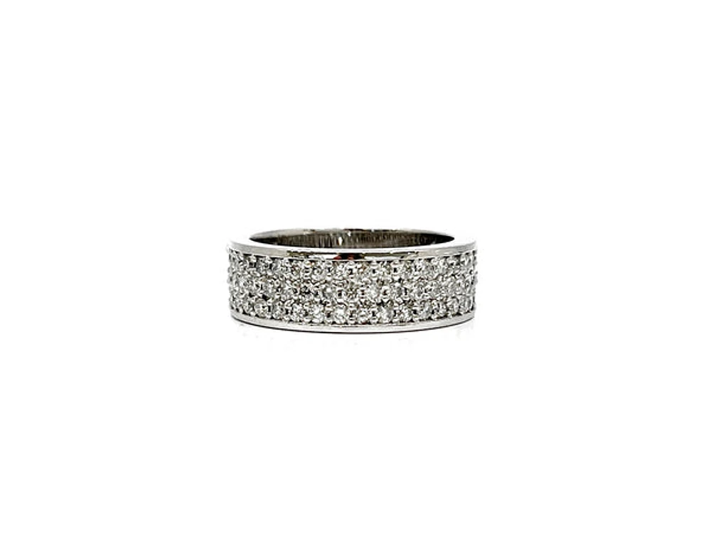 14K White Gold 1.20cttw Diamond Ring, size 6.25