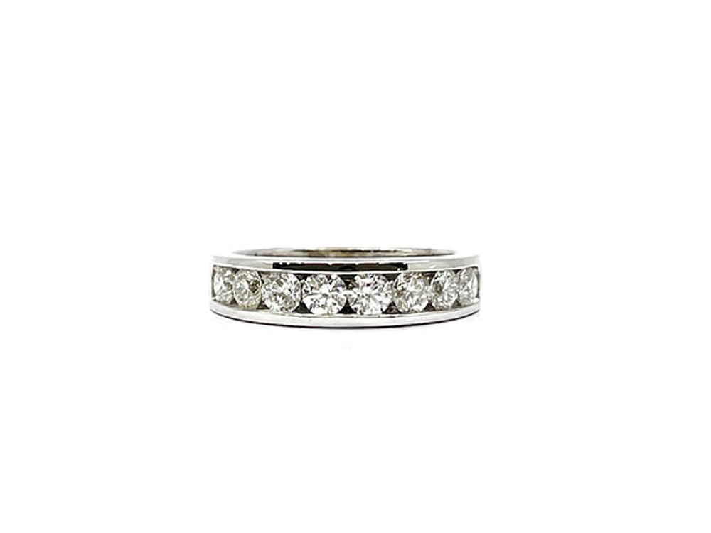 14K White Gold 1.10cttw Diamond Ring, size 6.50