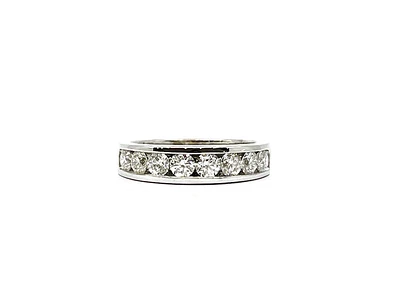 14K White Gold 1.10cttw Diamond Ring, size 6.50