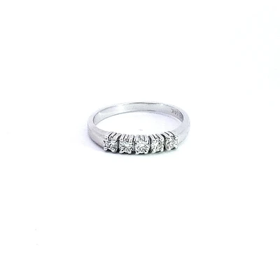 14K White Gold 0.33cttw Diamond Ring, size 6.5