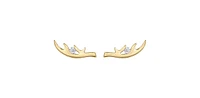 10K Yellow Gold 0.04cttw Canadian Diamond Stud Earrings