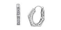 10K Gold 0.25cttw Diamond Hoop / Huggie / Hinged Earrings