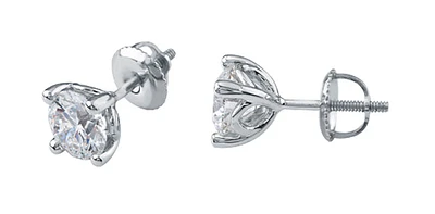 14K White Gold 0.40cttw Canadian Diamond Stud Earrings