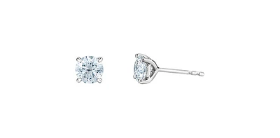 14K White Gold 2.00 cttw Lab Grown Diamond Stud Earrings