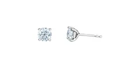 14K White Gold 1.50cttw Lab Grown Diamond Stud Earrings