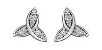 10K White Gold 0.15cttw Diamond Earring