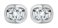 14K White Gold 0.20cttw Diamond Stud Earrings