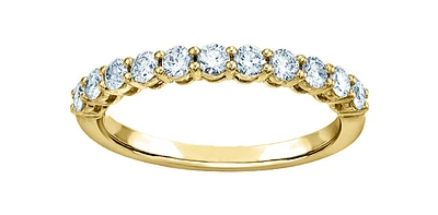 14K Yellow Gold 0.50cttw Lab Grown Diamond Band