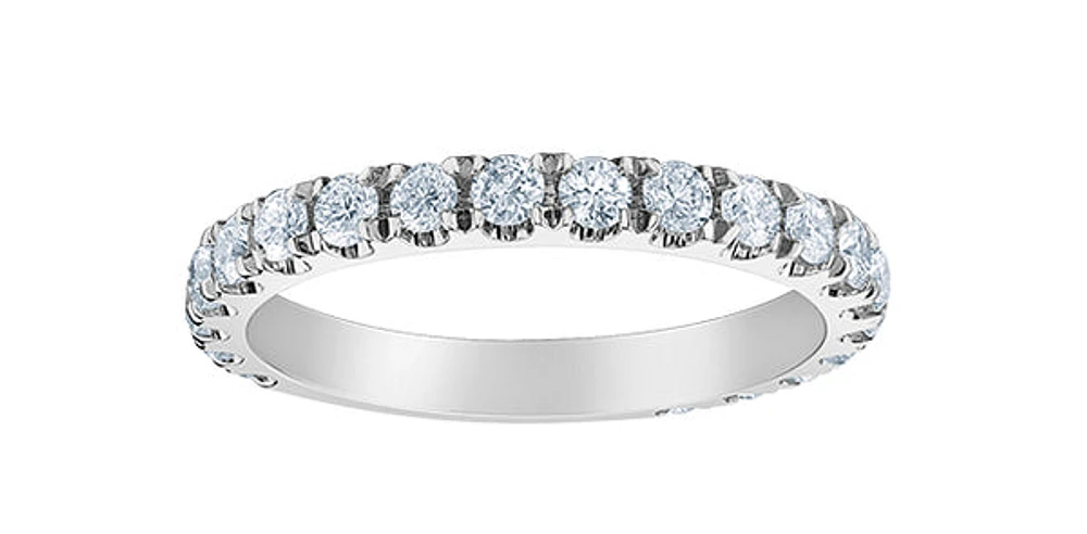 14K White Gold 0.75cttw Lab Grown Diamond Band
