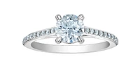 14K Gold 1.23cttw Lab Grown Diamond Engagement Ring - /