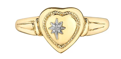Heart Shape Signet Ring