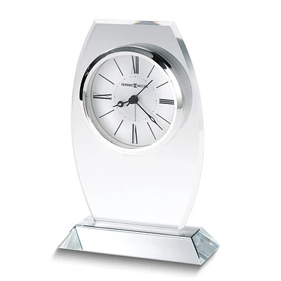 Howard Miller Cabri Beveled Crystal Quartz Table Alarm Clock