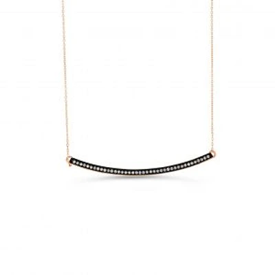 10K Rose Gold 0.08cttw Diamond Pendant, 18"