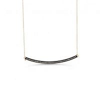 10K Rose Gold 0.08cttw Diamond Pendant, 18"