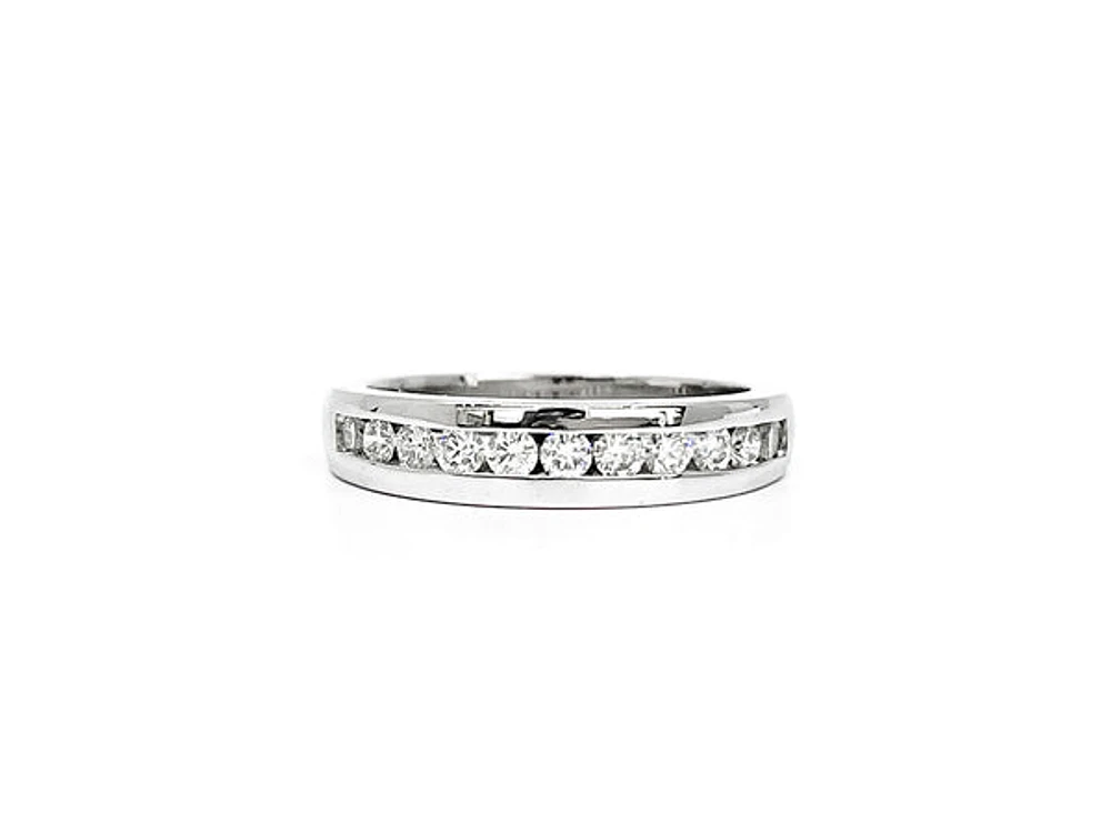 14K White Gold 0.45ctts Diamond Wedding Ring