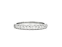 14K White Gold 0.40ctts Round Cut Diamond Wedding Band
