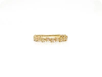 10K Yellow Gold 0.06cttw Round Cut Diamond Ring, size 6.5
