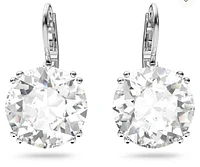 Swarovski Millenia drop earrings, Round cut, White, Rhodium plated 5628351/5689712 (SS)