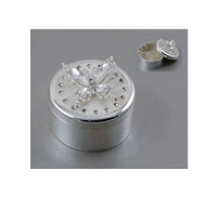 Round Butterfly Trinket Box