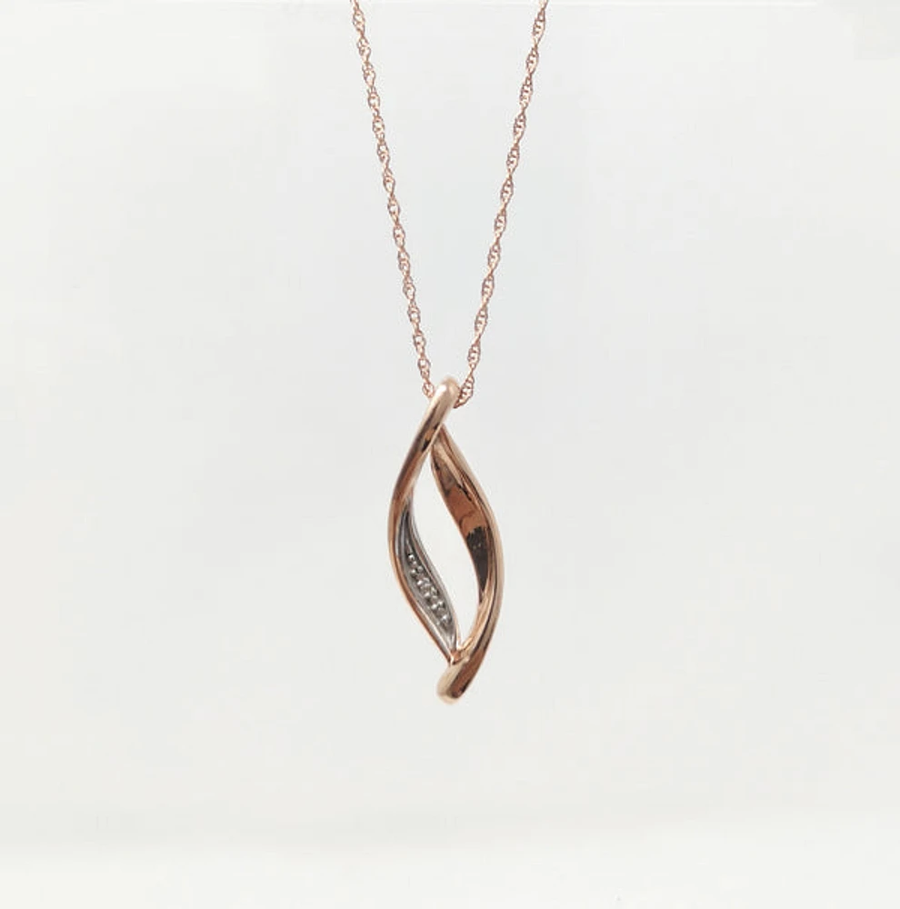 Rose Gold Diamond Pendant