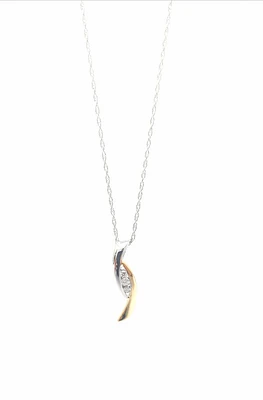 Two-Tone Diamond Pendant