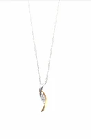 Two-Tone Diamond Pendant